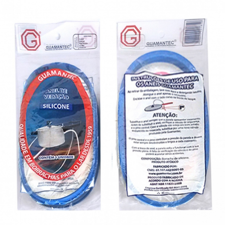 Borracha Silicone Azul para Panela de Pressão 7L - Guamantec