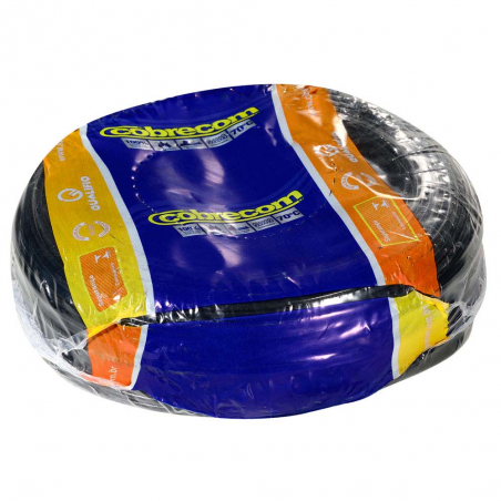 Cabo Flex 2,5mm Preto Peça com 100m - Cobrecom