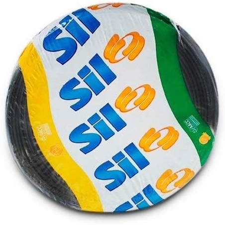 Cabo Flex 750V 1,50mm Preto Peça com 100m - SIL