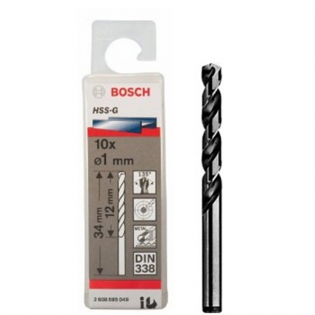 BROCA HSS 2,0X24X49 C/2UN BOSCH UN