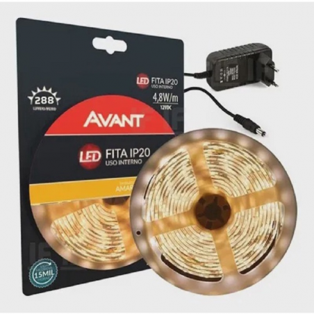 Fita Led Amarela 14,4w 3000K/127V - Avant