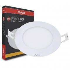 Led Painel Pop de Embutir Redonda 17x17 12W Bivolt - Avant