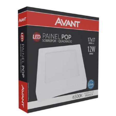 Lep Painel Pop Sobrepor Quadrado 17x17cm 12W - Avant