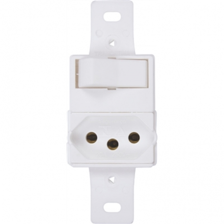 1 Interruptor Simples + 1 tomada 20A - Tramontina