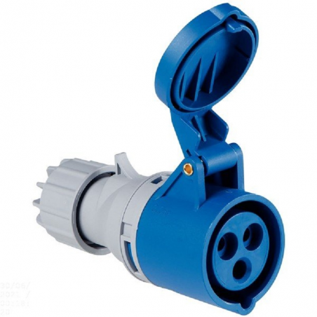 Tomada de Acoplamento Industrial 2P + T 16A Vca 6h 220/250V Tramontina