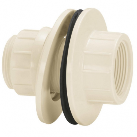 Adaptador auto ajustável roscável com junta de vedação para caixa d'água 1" Amanco