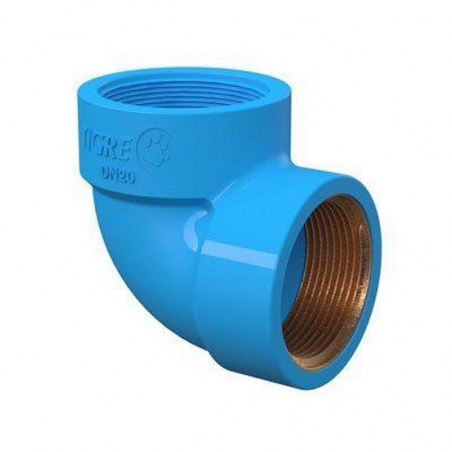 Joelho 90° Roscável com Bucha de Latão 3/4" - Tigre