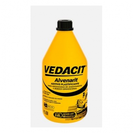 Alvenarit Adesivo Plastificante para Argamassas e Reboco 3,6 litros - Vedacit