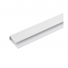 Arremate perfil PVC tipo U branco com 6 metros MAISPVC