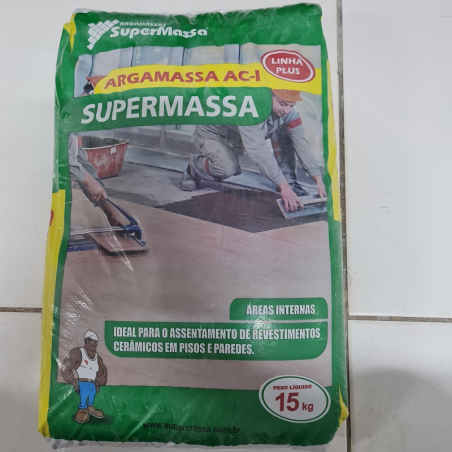ARGAMASSA AC1 15KG AREAS INTERNAS SUPERMASSA