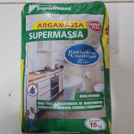 Argamassa AC1 Cozinhas e Banheiros 15kg - Supermassa