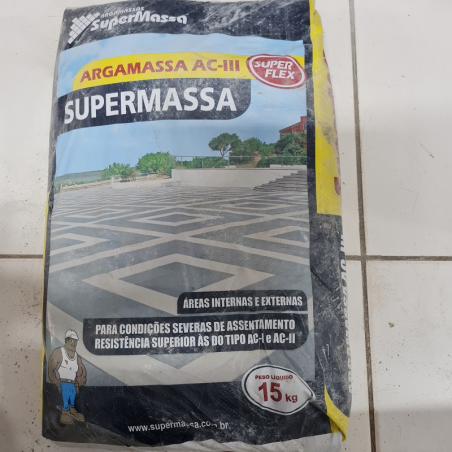 Argamassa AC3 15KG Áreas Internas e Externas - Supermassa