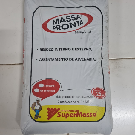 Massa Pronta Alvenaria 25 KG - Supermassa