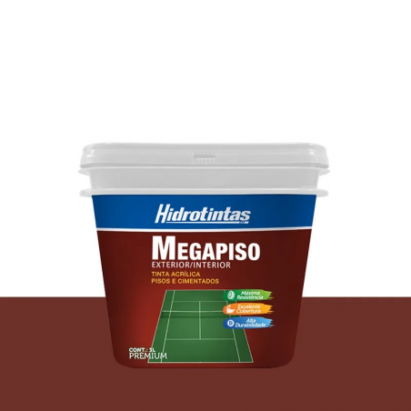 Tinta Mega Piso Azul 3 Litros - Hidrotintas