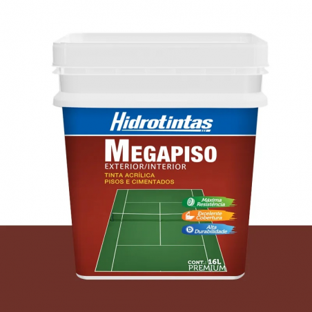 TINTA MEGA PISO VERDE 16LT HIDROTINTAS