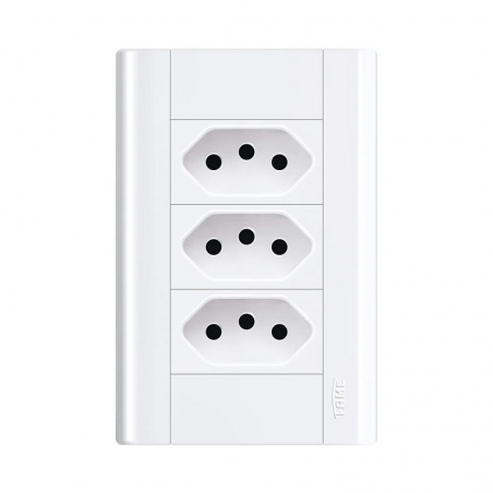 Tomada 3 Seções 2PxT 20A 3125 - Fame