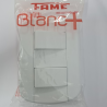 2 Interruptor Simples 16A com Placa 250V Distanciados Blanc - Fame
