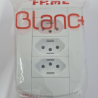 3 Tomada Padrão 2P+T 10A com Placa Blanc - Fame