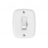 Interruptor 1 Tecla Simples 10A Branco Sobrepor - Pluzie