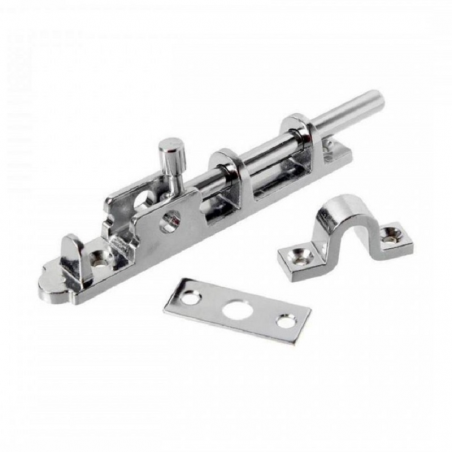 Trinco Linha Média Zamac com Latão Cromado 9cm - União Mundial