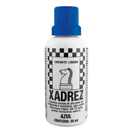 Corante Líquido Azul 50 ml - Xadrez