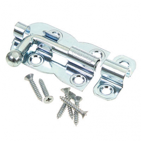 Trinco Redondo Leve Aço 50mm 2" Cromado - União Mundial