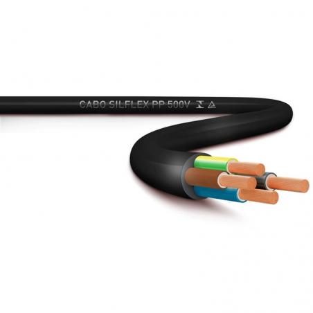 Cabo Silflex PP 4x6mm Preto 1mt - Sil