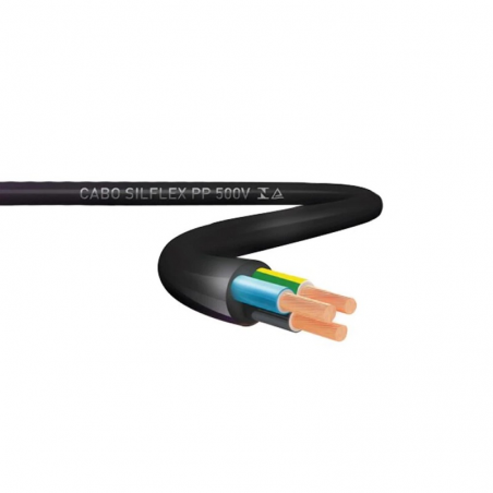 Cabo Silflex PP 3x1,5mm Preto 1mt - Sil