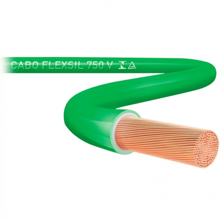 Cabo Flex 10mm Verde 1 metro - SIL