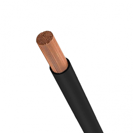 Cabo Flex 50mm Preto 1metro - Alubar