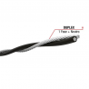 Cabo Duplex AL/PE-1x1x10+10mm 1metro