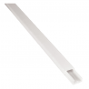 Canaleta Sobrepor 20mmX10mmX2m Branca sem Divisória Adesivo - Perlex