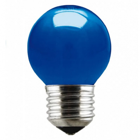 Lâmpada Incandescente Bolinha Azul 15W 127V - Taschibra