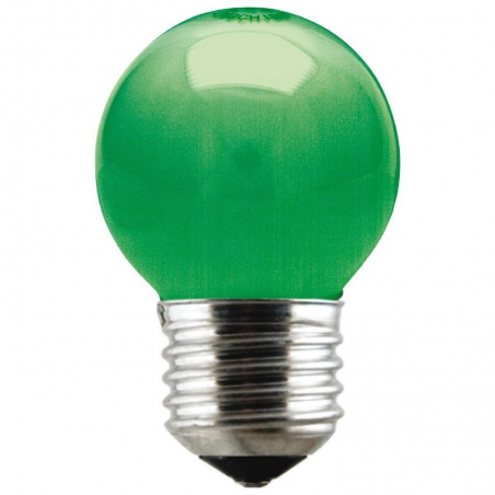 Lâmpada Incandescente Bolinha Verde 15W 127V - Taschibra