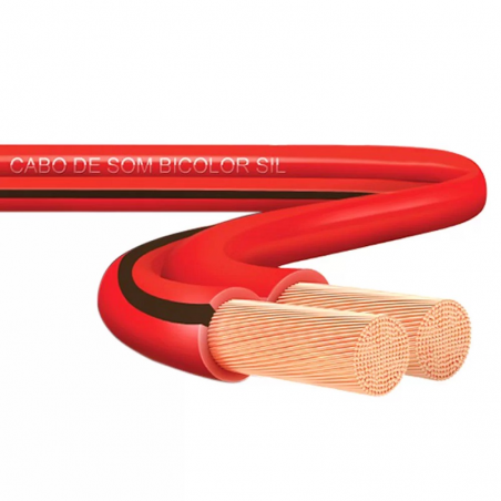 Fio Som 1,5mm Bicolor 1 metro - Sil