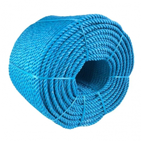 Corda Torcida Nylon 8mm Azul Virgem 1 metro - Riomar