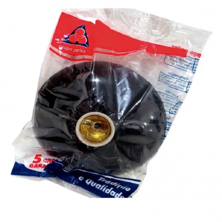 Plafon Porcelanato E-27 100w 250v Preto - Perlex